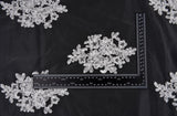 Nylon Mesh Bridal Wear Embroidery Fabric - GK- 6606/22 - G.k Fashion Fabrics