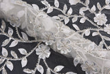Nylon Tulle Bridal Wear 3d Embroidery Fabric - G.k Fashion Fabrics