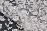 Nylon Tulle Bridal Wear 3d Embroidery Fabric - G.k Fashion Fabrics