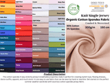 Organic Cotton Spandex Knit 4-Way Spandex Cotton Jersey Fabric - 8973 - G.k Fashion Fabrics