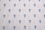 Organic Double Gauze Anchor Print Muslin Fabric - G.k Fashion Fabrics