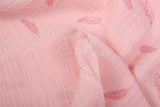 Organic Double Gauze Feather Print Muslin Fabric - G.k Fashion Fabrics