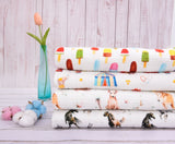 Organic Four Layered Print Gauze Fabric- 6405-21 - G.k Fashion Fabrics double gauze