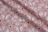 Organic Knit Cotton Spandex Jersey Butterfly with Flowers Digital Print Fabric - 5078 - G.k Fashion Fabrics jersey