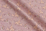 Organic Knit Cotton Spandex Jersey Cute Giraffe Digital Print Fabric - 5067 - G.k Fashion Fabrics Old Rose - 1611 / Price per Half Yard jersey