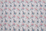 Organic Knit Cotton Spandex Jersey French Floral Digital Print Fabric - 5064 - G.k Fashion Fabrics Ecru - 51 / Price per Half Yard jersey