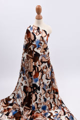 Original 100% Silk Floral Print Stretch Silk Fabric, 19 Momme Mulberry Silk Fabric.100% CRUELTY-FREE SILK Fashion Apparel - G.k Fashion Fabrics Silk