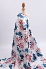 Original 100% Silk Floral Print Stretch Silk Fabric, 19 Momme Mulberry Silk Fabric.100% CRUELTY-FREE SILK Fashion Apparel - G.k Fashion Fabrics Silk