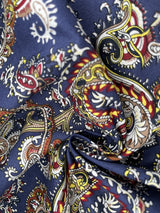 paisley Smiles - Washed 100% Cotton Poplin Reactive Print -8015 - G.k Fashion Fabrics cotton poplin