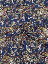 paisley Smiles - Washed 100% Cotton Poplin Reactive Print -8015 - G.k Fashion Fabrics cotton poplin