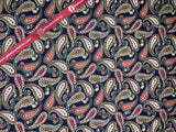 paisley Traditional - Washed 100% Cotton Poplin Reactive Print -8009 - G.k Fashion Fabrics cotton poplin
