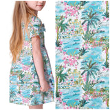 Paradise Print - Washed 100% Cotton Poplin - 8106 - G.k Fashion Fabrics cotton poplin