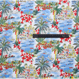 Paradise Print - Washed 100% Cotton Poplin - 8106 - G.k Fashion Fabrics cotton poplin
