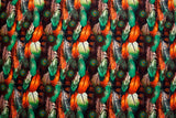 Peacock Feather Print Nylon Swimwear Fabric - 573B - G.k Fashion Fabrics swimwear
