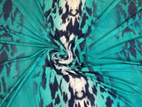 Polyester Single Jersey Knit Printed Fabric - G.k Fashion Fabrics Venezia Spandex