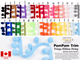 Pompom Trim Fringe Ribbon String - G.k Fashion Fabrics