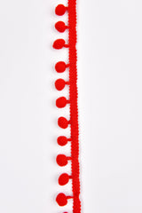 Pompom Trim Fringe Ribbon String - G.k Fashion Fabrics
