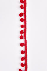 Pompom Trim Fringe Ribbon String - G.k Fashion Fabrics