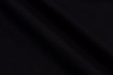 Ponte Roma Viscose Nylon Spandex Knit Fabric - 6657 - G.k Fashion Fabrics Black / Price per Half Yard