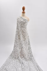Premium All Over Sequins Mesh Stretch Fabric, cocktail/party dress - 6591 - G.k Fashion Fabrics