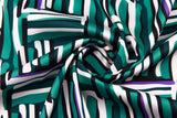 Premium Stretch Silky Satin Digital Maze - #5/1 Print Fabric - G.k Fashion Fabrics