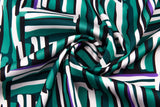 Premium Stretch Silky Satin Digital Maze - #5/1 Print Fabric - G.k Fashion Fabrics