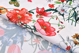 Premium Stretch Silky Satin Digital Print Fabric- Fresh Bloom-#16/1 - G.k Fashion Fabrics