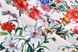 Premium Stretch Silky Satin Digital Print Fabric- Fresh Bloom-#16/1 - G.k Fashion Fabrics