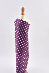 Premium Stretch Silky Satin Digital Print Fabric - Polka Dots #18 - G.k Fashion Fabrics