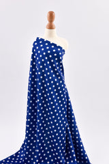 Premium Stretch Silky Satin Digital Print Fabric - Polka Dots #18 - G.k Fashion Fabrics