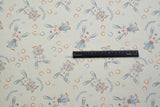 Rabbits Print Cotton Flannel Fabric - G.k Fashion Fabrics