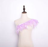 Rooster Feather Fringe Ribbon - G.k Fashion Fabrics