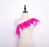 Rooster Feather Fringe Ribbon - G.k Fashion Fabrics