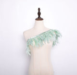 Rooster Feather Fringe Ribbon - G.k Fashion Fabrics