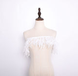 Rooster Feather Fringe Ribbon - G.k Fashion Fabrics