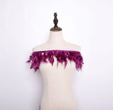 Rooster Feather Fringe Ribbon - G.k Fashion Fabrics