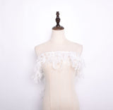 Rooster Feather Fringe Ribbon - G.k Fashion Fabrics