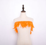 Rooster Feather Fringe Ribbon - G.k Fashion Fabrics