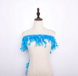 Rooster Feather Fringe Ribbon - G.k Fashion Fabrics