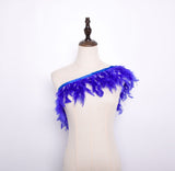 Rooster Feather Fringe Ribbon - G.k Fashion Fabrics