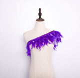 Rooster Feather Fringe Ribbon - G.k Fashion Fabrics