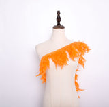 Rooster Feather Fringe Ribbon - G.k Fashion Fabrics