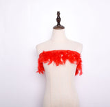 Rooster Feather Fringe Ribbon - G.k Fashion Fabrics