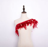 Rooster Feather Fringe Ribbon - G.k Fashion Fabrics