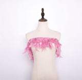 Rooster Feather Fringe Ribbon - G.k Fashion Fabrics