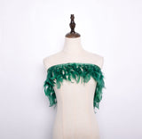 Rooster Feather Fringe Ribbon - G.k Fashion Fabrics