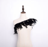 Rooster Feather Fringe Ribbon - G.k Fashion Fabrics