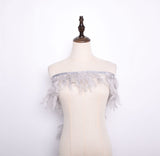 Rooster Feather Fringe Ribbon - G.k Fashion Fabrics