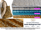 Satin Hologram Foil Fabric/ Versatile Snake Pattern - G.k Fashion Fabrics