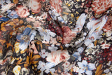 Silky Chiffon Flower Print Fabric - S1036 - G.k Fashion Fabrics chiffon